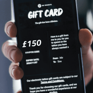 £150 Tattoo E-Gift Card