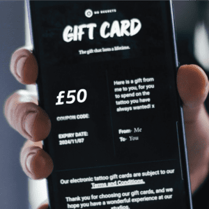 £50 Tattoo E-Gift Card