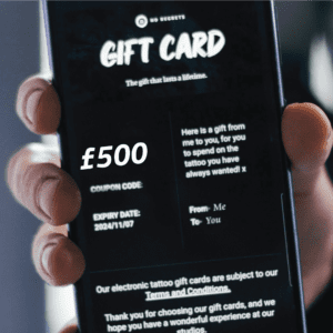 £500 Tattoo E-Gift Card